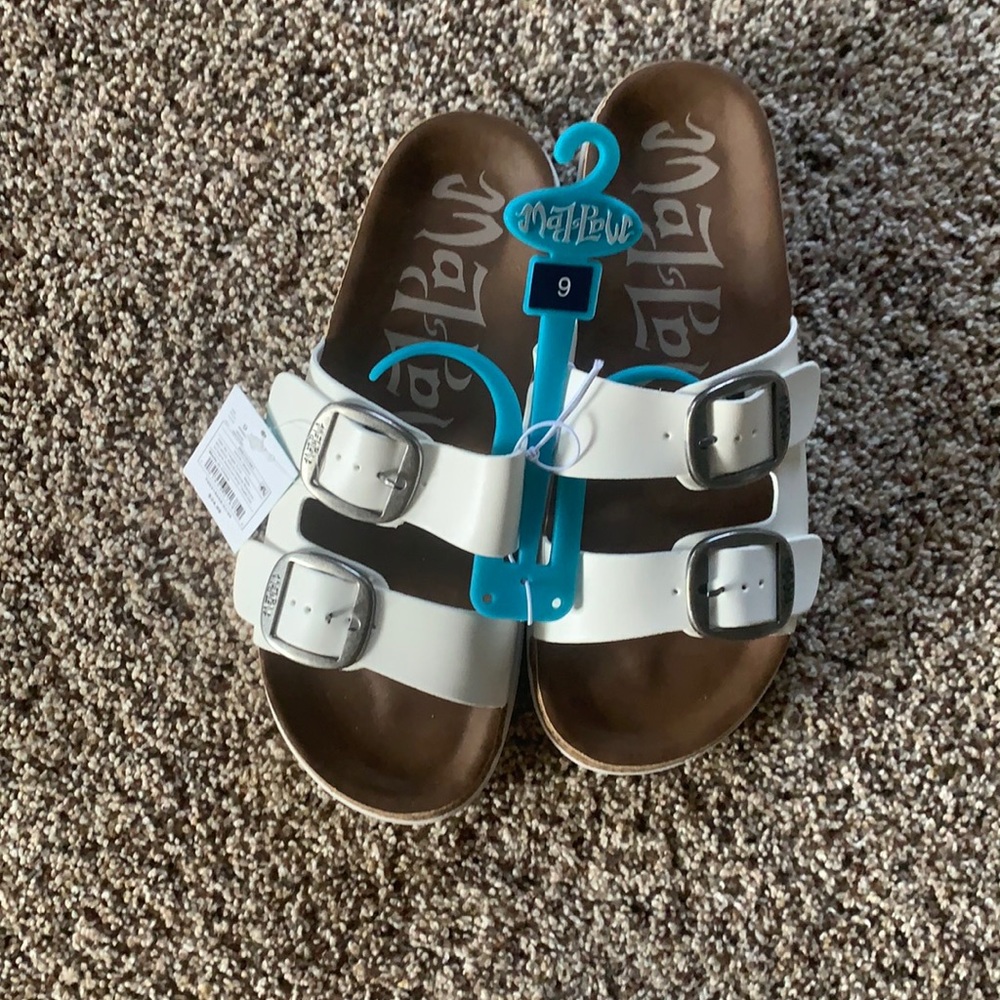 White sandals